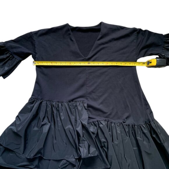 Asymmetrical Black Dress - Picture 10 of 10